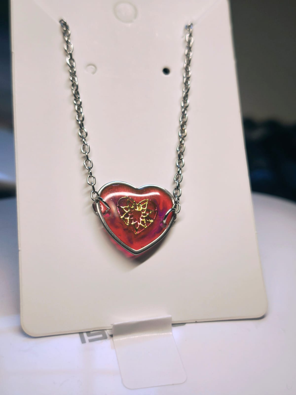 Bracelet cœur rouge