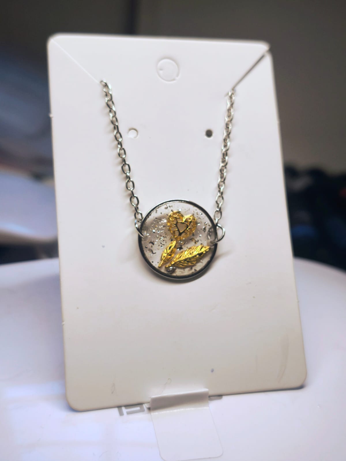 Bracelet plume et cœur