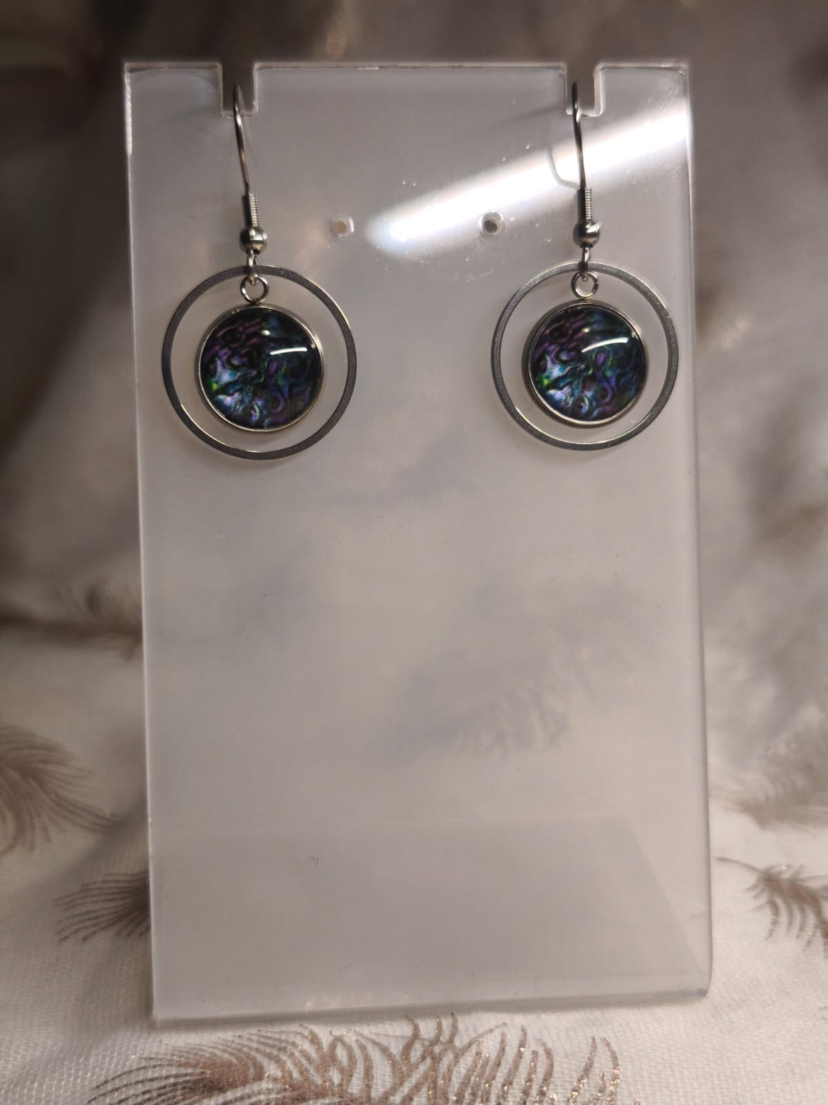 Pendante violet bleu